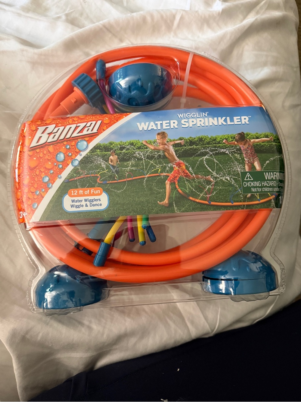 Banzai Kids' Orange Wigglin' Water Sprinkler - One Piece Play Set
